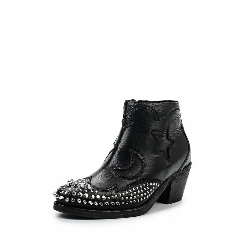 ALEXANDER MCQUEEN Star and moon studded booties size 37 - Picture 14 of 14